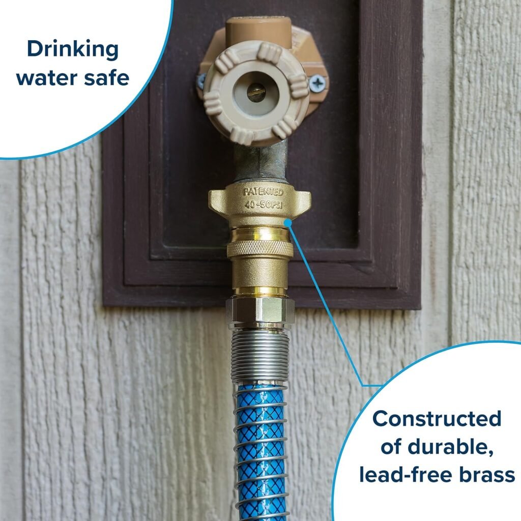 Camco Camper/RV Water Pressure Regulator | Protects RV Kitchen Small Appliances, Plumbing  Hoses | Reduces RV Water Pressure to Safe and Consistent 40-50 PSI | Drinking Water Safe (40055)