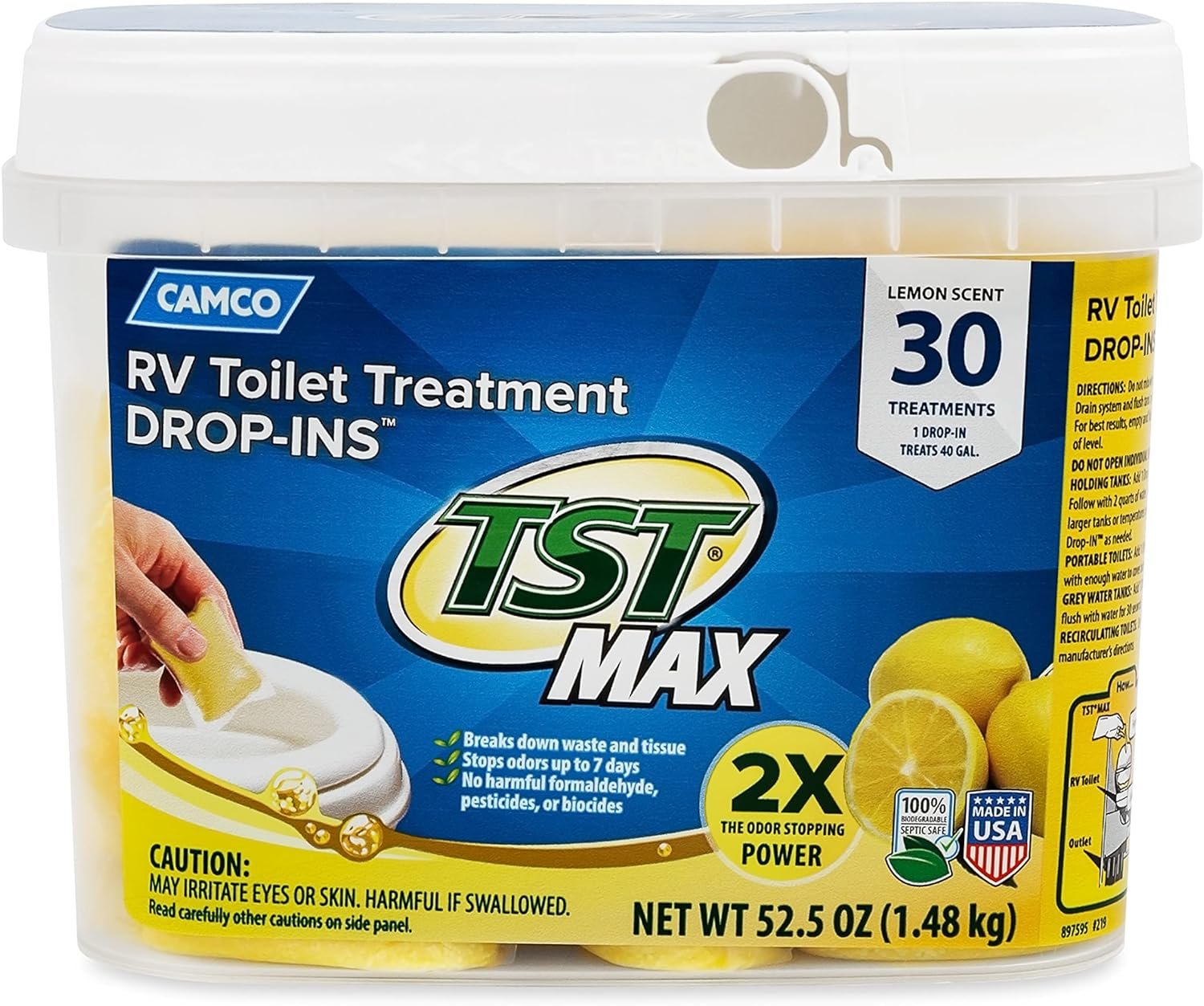 Camco TST MAX Camper/RV Toilet Treatment Drop-INs Review