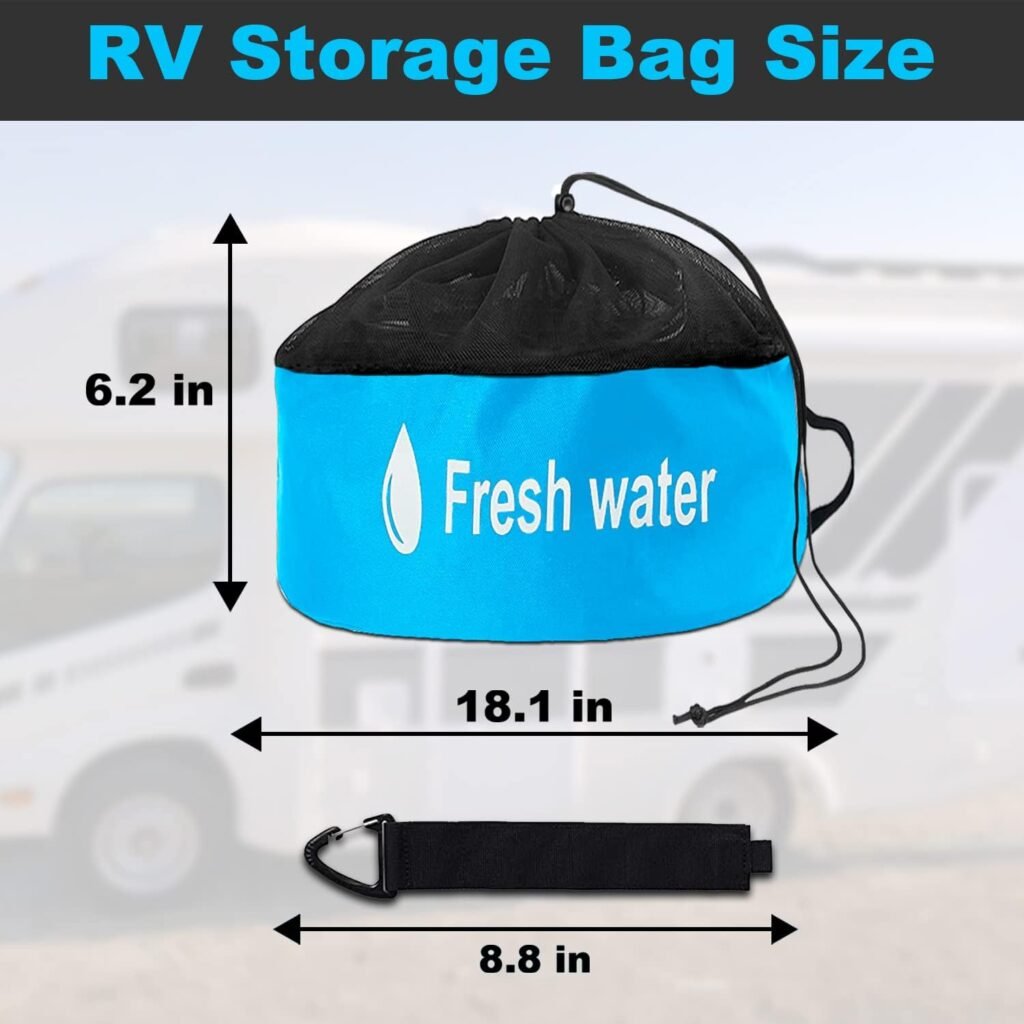 CoukouCover RV Hose Storage Bag, RV Camper Accessories Equipment Storage Bag for Sewer Hose, Water Mains Wire (Pack of 3)