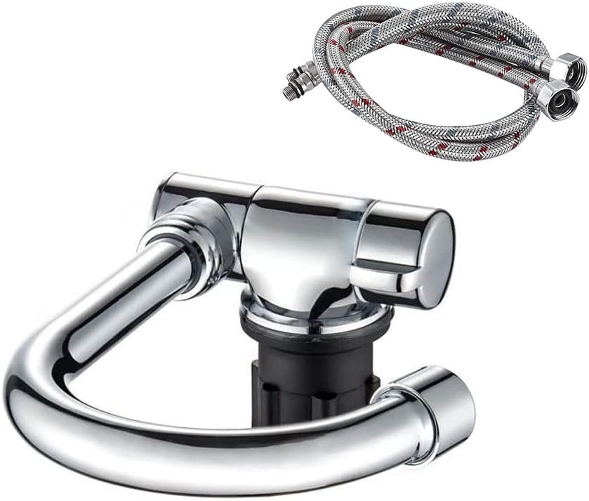 360 Degree Swivel Faucet Folding Hot and Cold Water Faucet Kitchen Bathroom RV Marine Deck Hatch Camper Accessories Caravan Boat